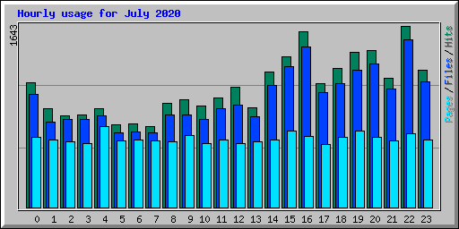 Hourly usage for July 2020